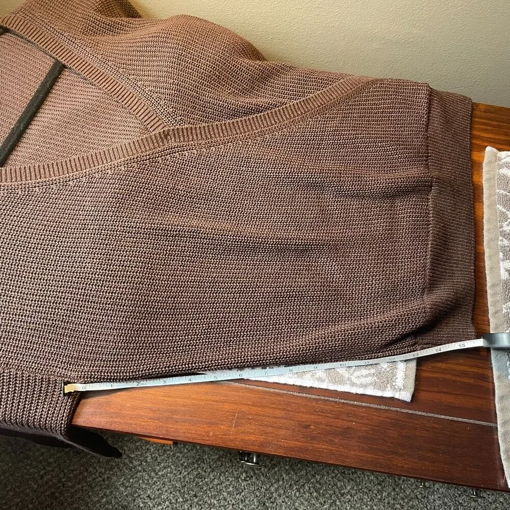 NWOT Women's Wrap Sweater Chocolate-Large - Picture 14 of 14